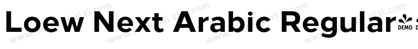 Loew Next Arabic Regular字体转换